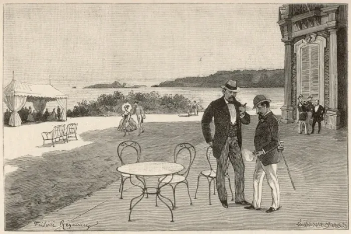 Framed Print : Napoleon III & Bismarck Framed Print : Napoleon III & Bismarck