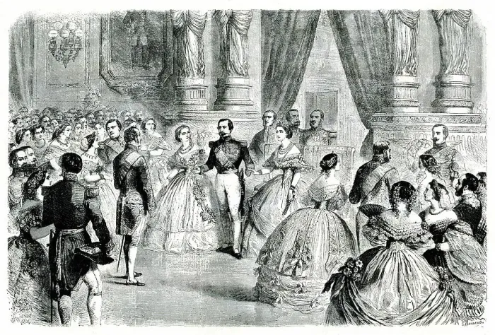 Framed Print : Napoleon III and Empress Eugenie, Tuileries Palace, Paris Framed Print : Napoleon III and Empress Eugenie, Tuileries Palace, Paris