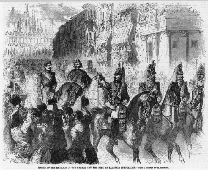 Framed Print : Napoleon III in Milano Framed Print : Napoleon III in Milano