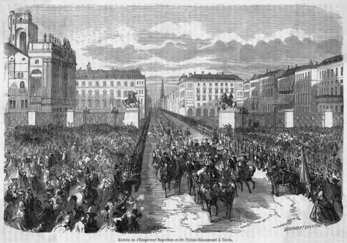 Framed Print : Napoleon III in Torino Framed Print : Napoleon III in Torino