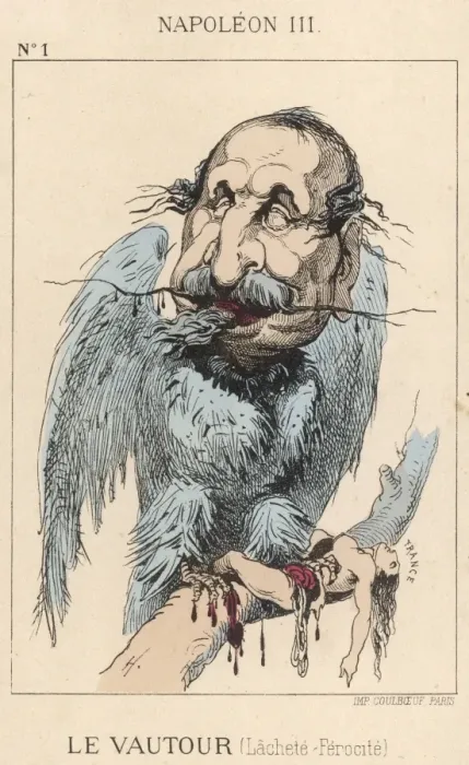 Framed Print : Napoleon III as Vulture Framed Print : Napoleon III as Vulture