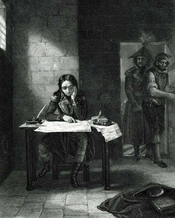 Framed Print : Napoleon in the Prison of Nice Framed Print : Napoleon in the Prison of Nice