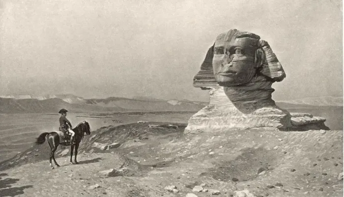 Framed Print : Napoleon and sphinx Framed Print : Napoleon and sphinx