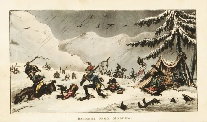 Framed Print : Napoleons Army snowed under on the Retreat Framed Print : Napoleons Army snowed under on the Retreat