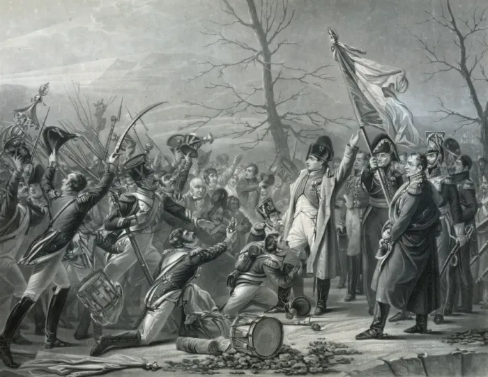 Framed Print : Napoleons return from the Island of Elba, March 7th 1815 Framed Print : Napoleons return from the Island of Elba, March 7th 1815
