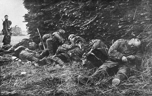Napping soldiers WWI
