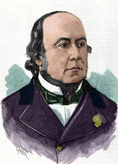 Framed Print : Narciso Carbo de Aloy (1826-1890). Colored engraving Framed Print : Narciso Carbo de Aloy (1826-1890). Colored engraving