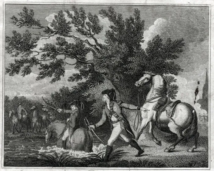 Framed Print : Narrow escape of Duke of York after Battle of Tourcoing Framed Print : Narrow escape of Duke of York after Battle of Tourcoing