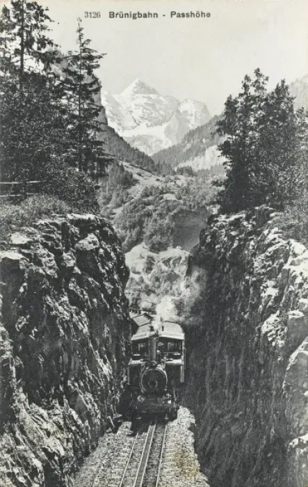 Framed Print : Narrow Gauge Swiss Railway -1905 Framed Print : Narrow Gauge Swiss Railway -1905
