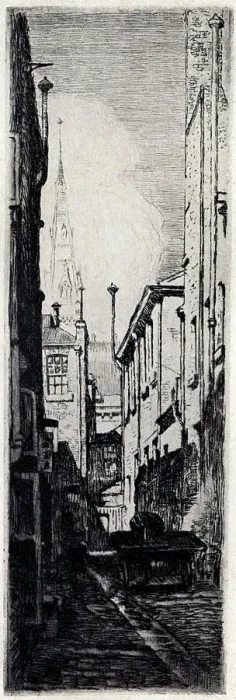 Framed Print : The Narrow Lane Framed Print : The Narrow Lane