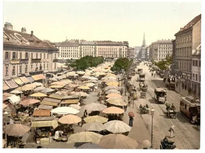 Framed Print : Nasch Market, Vienna, Austro-Hungary Framed Print : Nasch Market, Vienna, Austro-Hungary