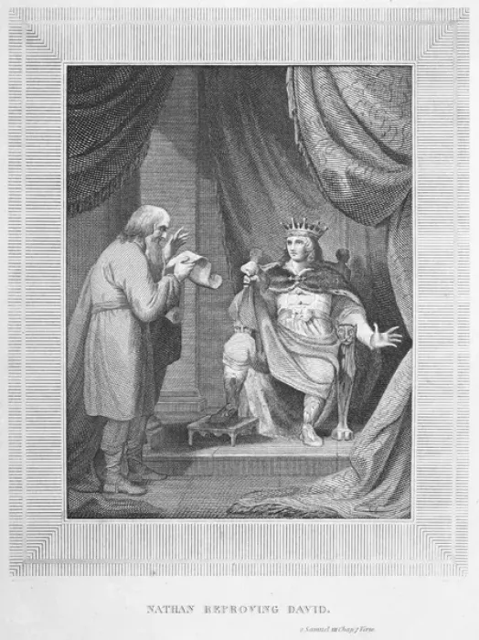 Framed Print : Nathan reproves David Framed Print : Nathan reproves David