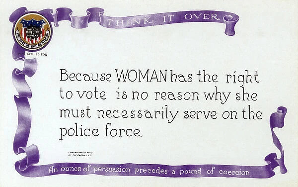 National American Woman Suffrage postcard