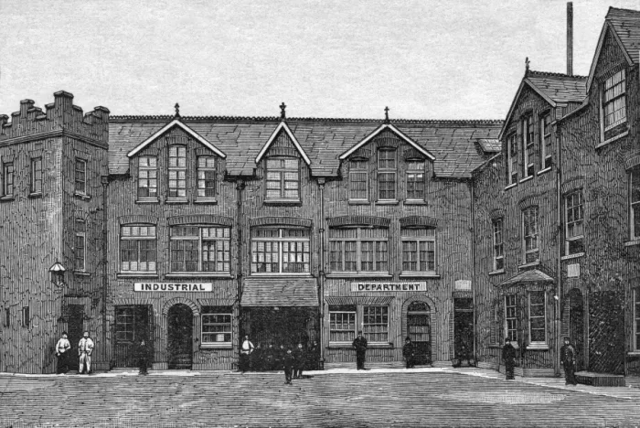 Framed Print : National Childrens Home, Bethnal Green - Industrial Departm Framed Print : National Childrens Home, Bethnal Green - Industrial Departm