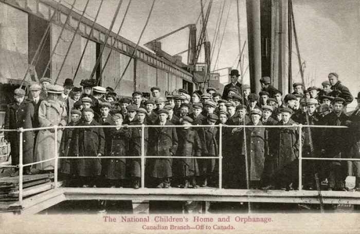 Framed Print : National Childrens Home (NCH) Boys Off to Canada Framed Print : National Childrens Home (NCH) Boys Off to Canada