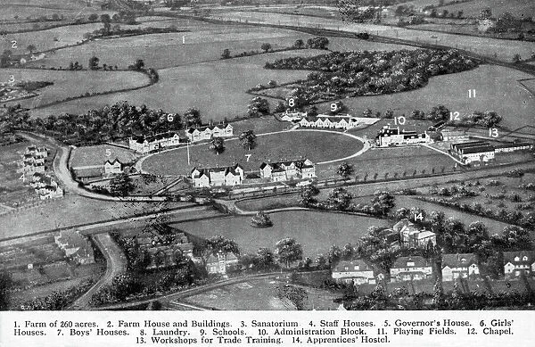 National Childrens Home (NCH), Harpenden - aerial view