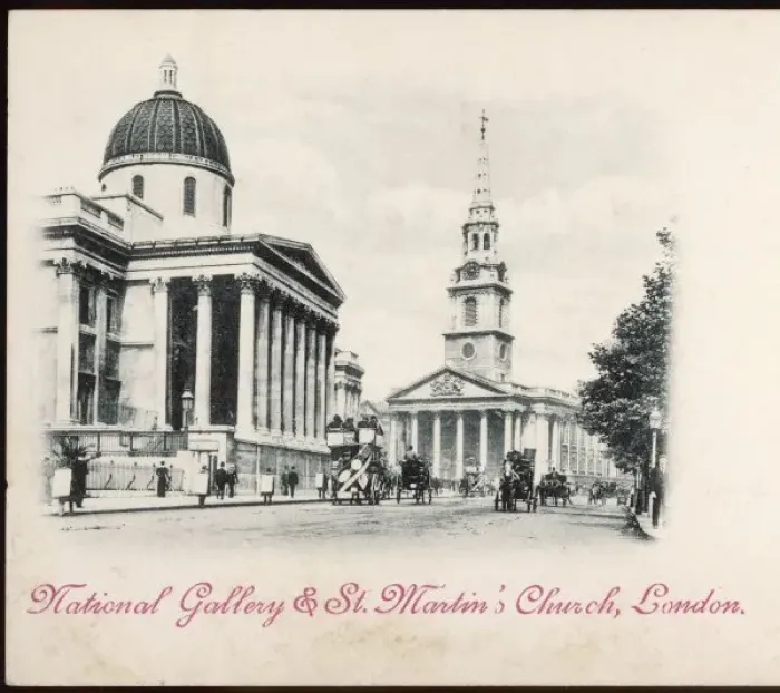 Framed Print : National Gallery Postcard Framed Print : National Gallery Postcard