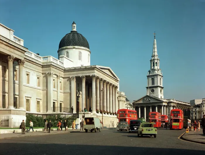 Framed Print : National Gallery and St. Martin-in-the-Fields, London Framed Print : National Gallery and St. Martin-in-the-Fields, London