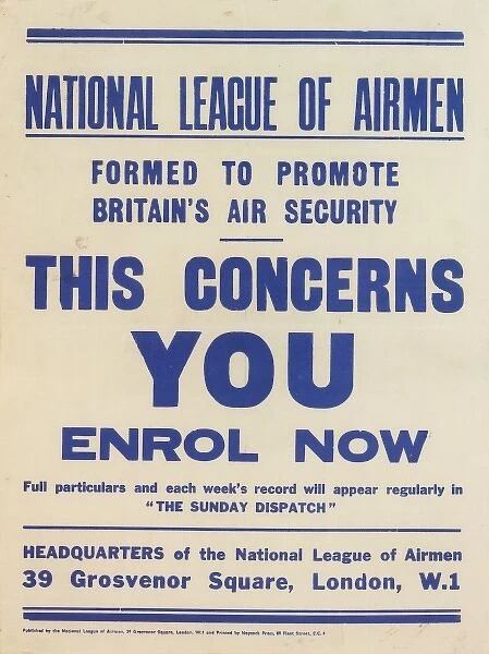 National League of Airmen Poster