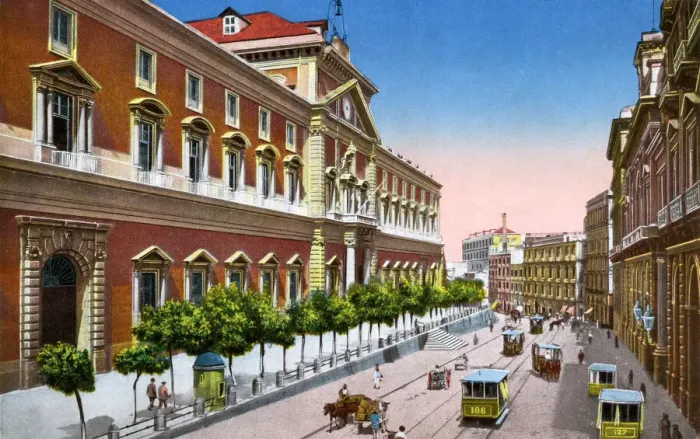 Framed Print : National Museum and Via Foria, Naples, Italy Framed Print : National Museum and Via Foria, Naples, Italy