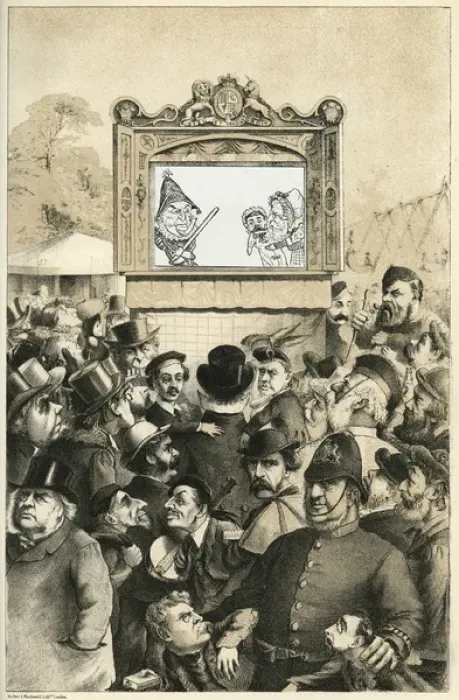 Framed Print : The National Punch and Judy show Framed Print : The National Punch and Judy show