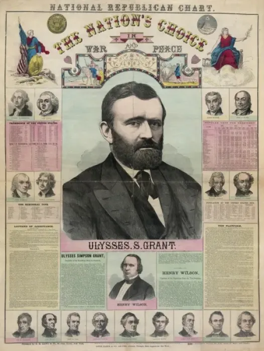 Framed Print : National republican chart Framed Print : National republican chart