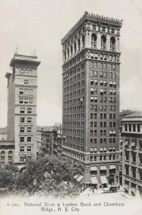 Framed Print : National Shoe and Leather Bank, New York Framed Print : National Shoe and Leather Bank, New York