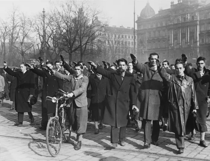 Framed Print : National Socialist student rally - Anschluss Framed Print : National Socialist student rally - Anschluss