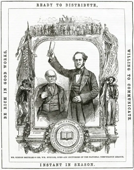 Framed Print : National Temperance League 1858 Framed Print : National Temperance League 1858