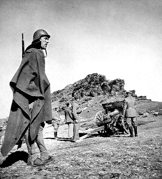 Nationalist Artillery in Southern Spain; Spanish Civil War