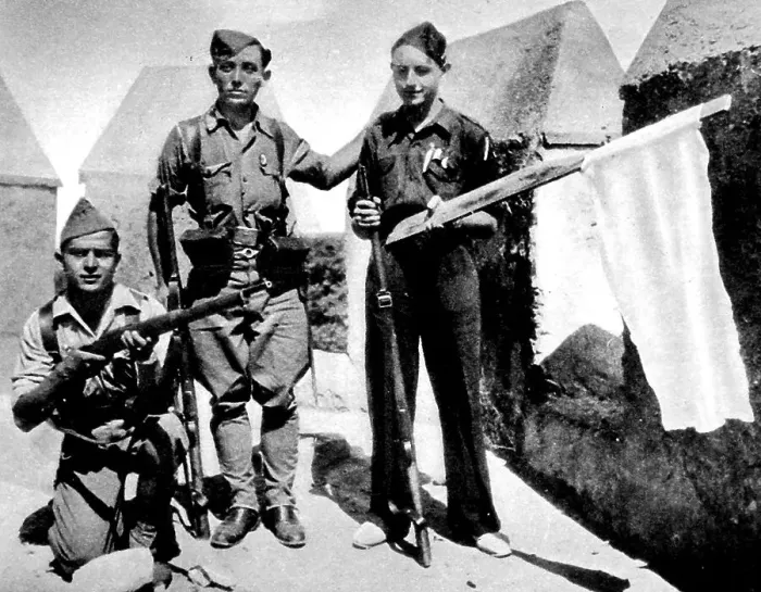 Framed Print : Nationalist Troops at Badajoz; Spanish Civil War, 1936 Framed Print : Nationalist Troops at Badajoz; Spanish Civil War, 1936