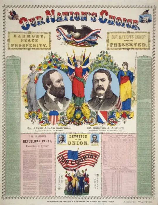 Framed Print : Our nations choice--Gen. James Abram Garfield, Republican c Framed Print : Our nations choice--Gen. James Abram Garfield, Republican c