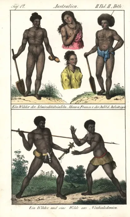 Framed Print : Native of Admiralty Island and New Caledonia Framed Print : Native of Admiralty Island and New Caledonia