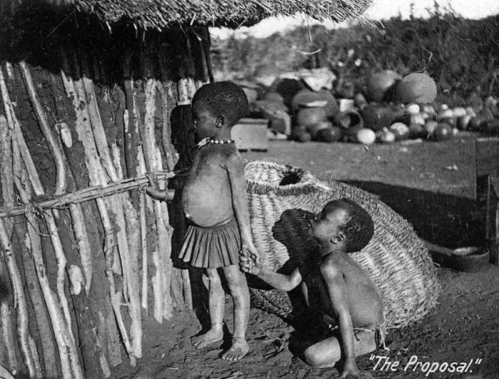 Framed Print : Two Native African Matabele children Framed Print : Two Native African Matabele children