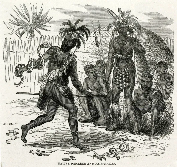 Framed Print : Native African sorcerer rain-maker Framed Print : Native African sorcerer rain-maker