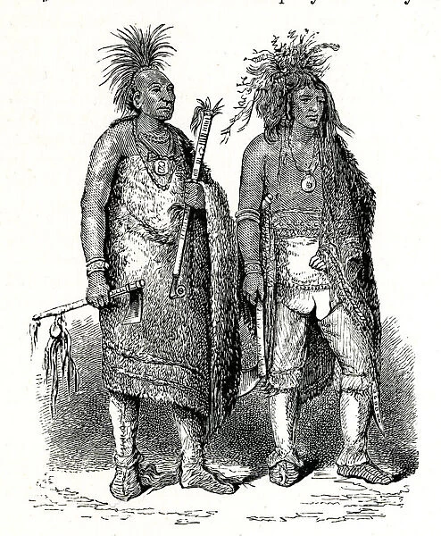 Native Americans Indians, Osage and Iroquois Chiefs