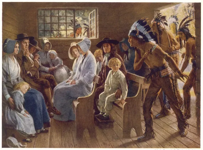 Framed Print : NATIVE AMERICANS INTRUDE Framed Print : NATIVE AMERICANS INTRUDE