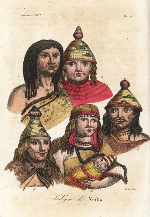Framed Print : Native Americans of Nootka