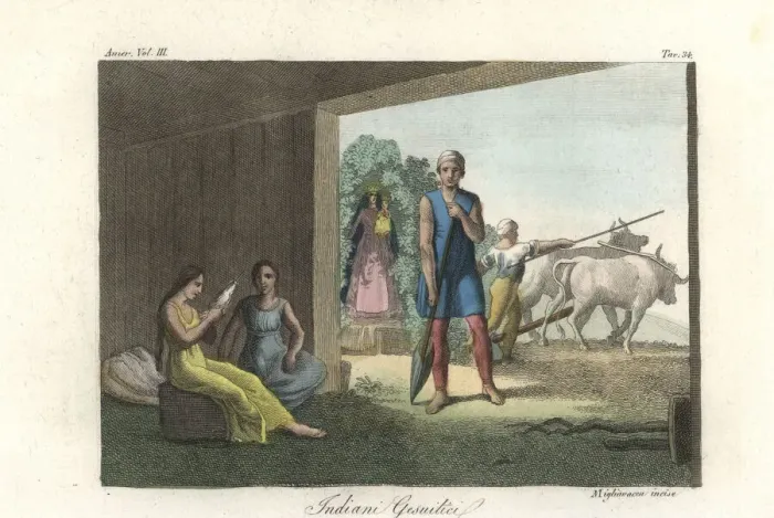 Framed Print : Native Americans of Paraguay converted by Jesuits Framed Print : Native Americans of Paraguay converted by Jesuits