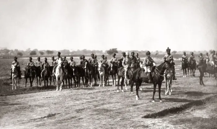Framed Print : Native cavalry and their horses, Indian army, c. 1880 s Framed Print : Native cavalry and their horses, Indian army, c. 1880 s