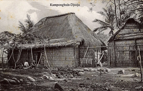 Native house, Djoeja (Yogyakarta), Central Java, Indonesia