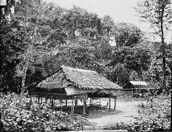 Native Houses, Wokan, Arru Islands, Indonesia