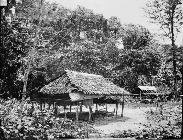 Framed Print : Native Houses, Wokan, Arru Islands, Indonesia Framed Print : Native Houses, Wokan, Arru Islands, Indonesia