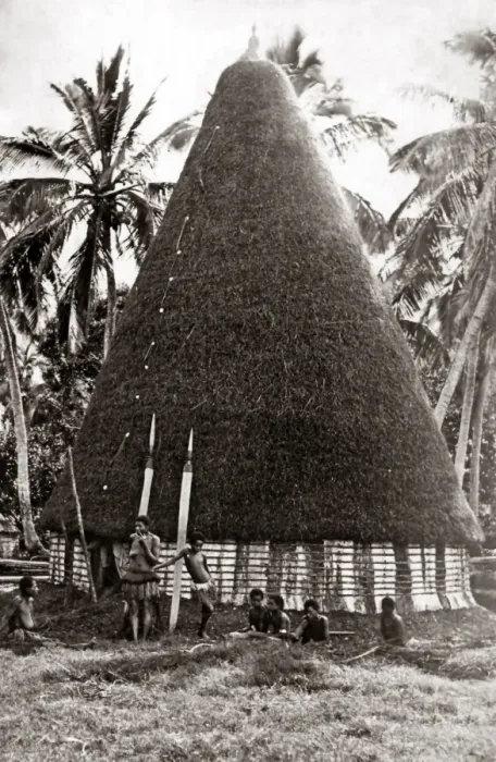 Framed Print : Native hut, New Caledonia, circa 1880s Framed Print : Native hut, New Caledonia, circa 1880s