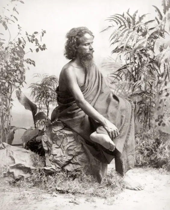 Framed Print : Native Indian man (possibly Toda) India c. 1880 s Framed Print : Native Indian man (possibly Toda) India c. 1880 s