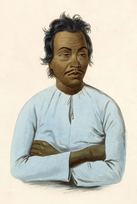 Framed Print : Native man of Malaya (later Malaysia) Date: 1855 Framed Print : Native man of Malaya (later Malaysia) Date: 1855
