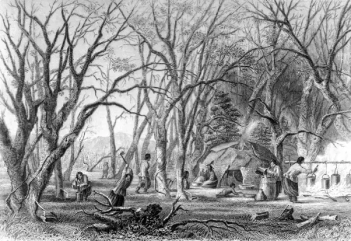 Framed Print : Native U. s. Sugar Camp Framed Print : Native U. s. Sugar Camp