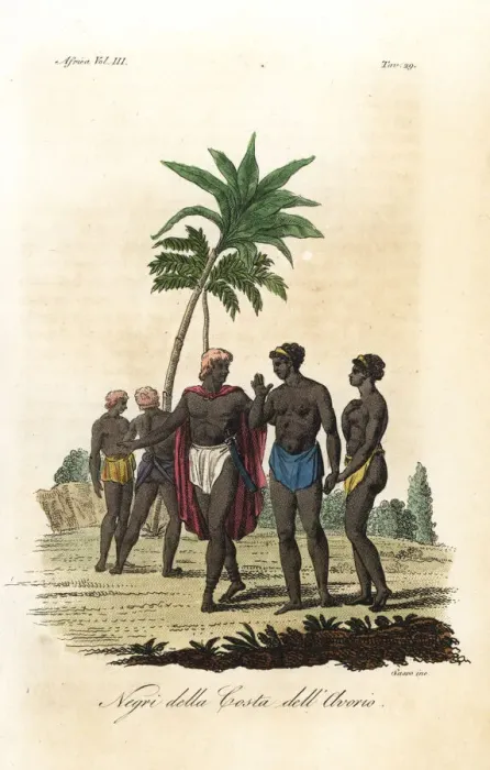 Framed Print : Natives of the Ivory Coast, Africa Framed Print : Natives of the Ivory Coast, Africa