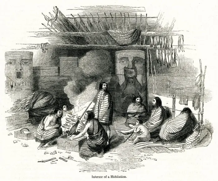 Framed Print : Natives of Nootka Sound, Vancouver Island, Canada Framed Print : Natives of Nootka Sound, Vancouver Island, Canada