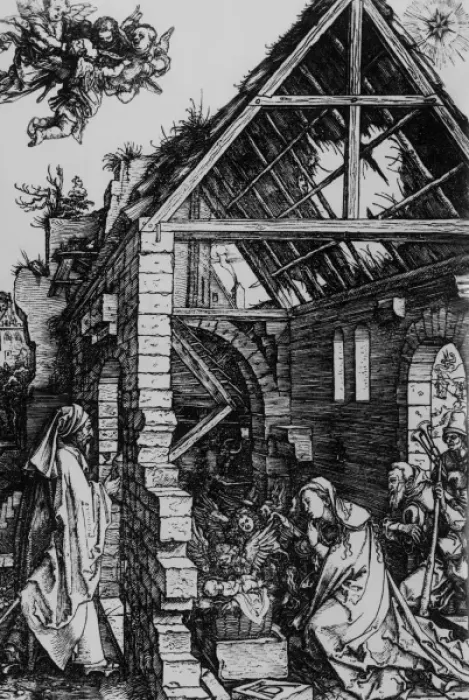 Framed Print : The Nativity (Durer) Framed Print : The Nativity (Durer)